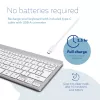 R-Go Tools ergonomická klávesnica R-Go Compact Break, kompaktná klávesnica so softvérom na prestávky, QWERTY (UK), Bluetooth, biela