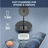 Cellularline Mag Duo bezdrôtová nabíjačka 2-in-1 bezdrôtová nabíjacia stanica pre zariadenia Apple