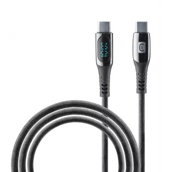 Cellularline displej kábel USB-C kábel s integrovaným LCD displejom