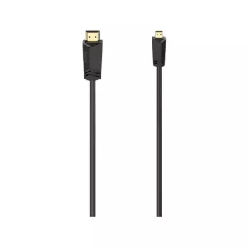 Hama 00074259 HDMI kábel 2 m HDMI typ A (štandard) HDMI typ D (micro) čierna