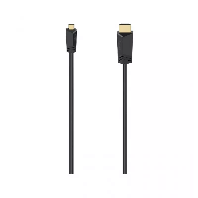 Hama 00074259 HDMI kábel 2 m HDMI typ A (štandard) HDMI typ D (micro) čierny