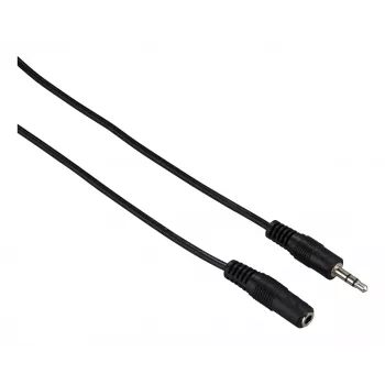 Audio kábel Hama 00182071 5 m 3,5 mm jack konektor samec na konektor samica čierny