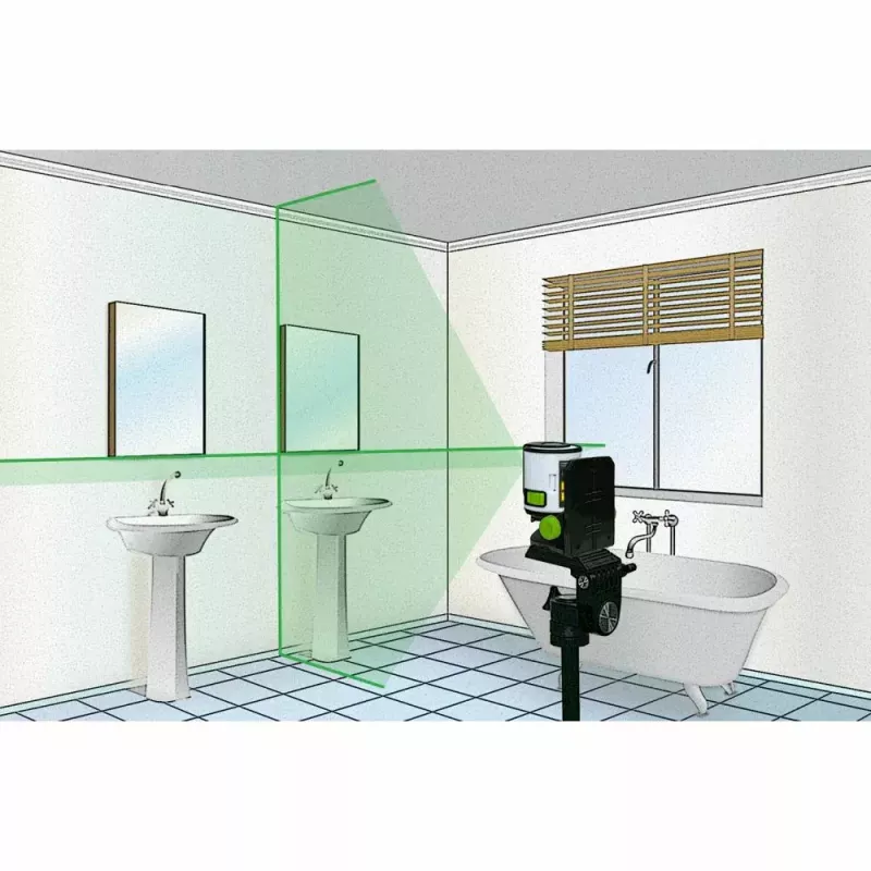 Krížový laser Laserliner 081.081E 40 m presnosť samonivelácie 0,5 mm/m