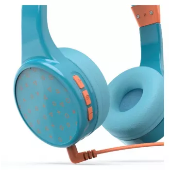 Hama Teens Guard II headset bezdrôtový cez hlavu hovory/hudba USB Type-C Bluetooth modrá, oranžová