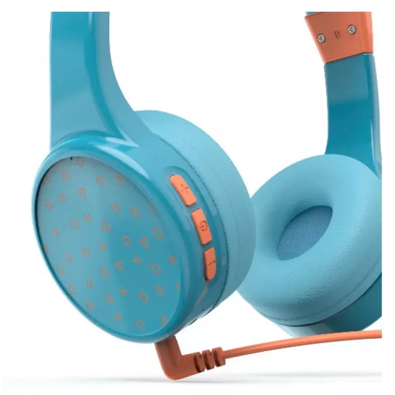 Hama Teens Guard II headset bezdrôtový cez hlavu hovory/hudba USB Type-C Bluetooth modrá, oranžová