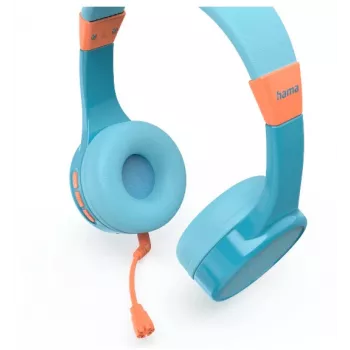 Hama Teens Guard II headset bezdrôtový cez hlavu hovory/hudba USB Type-C Bluetooth modrá, oranžová