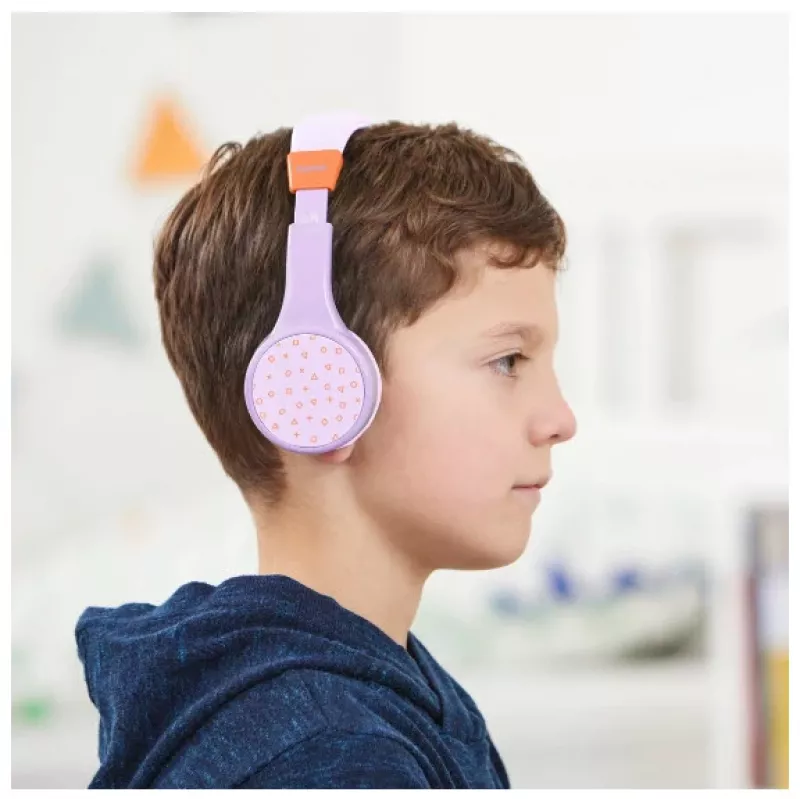 Hama Teens Guard II headset bezdrôtový cez hlavu hovory/hudba USB Type-C Bluetooth oranžová, fialová