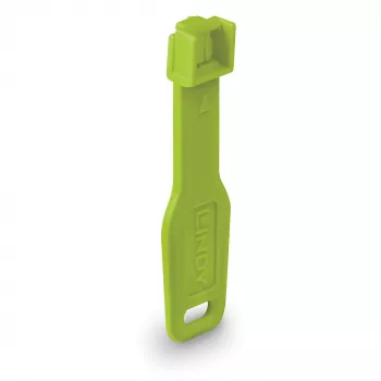 Lindy RJ45 port blocker zelená, 10x + 1 kľúč, port blocker + kľúč, RJ-45, zelená, akrylonitril-butadién-styrén (ABS), 10 kusov, polytaška