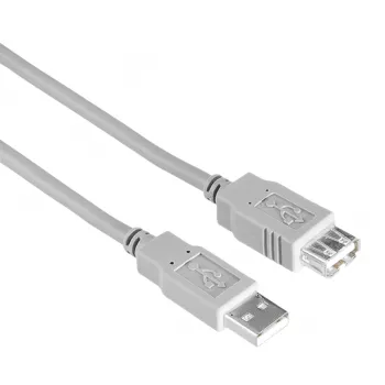 Hama 00200905 USB kábel USB 2.0 1,5 m USB A sivý