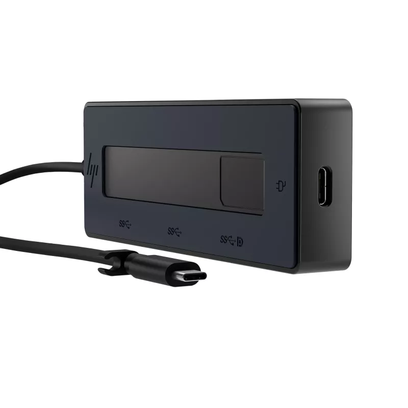 HP 4K USB-C multiport hub, USB Type-C, USB Type-C, 10000 Mbit/s, 3840 x 2160, čierny, 65 W