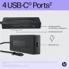 HP 4K USB-C multiport hub, USB Type-C, USB Type-C, 10000 Mbit/s, 3840 x 2160, čierny, 65 W