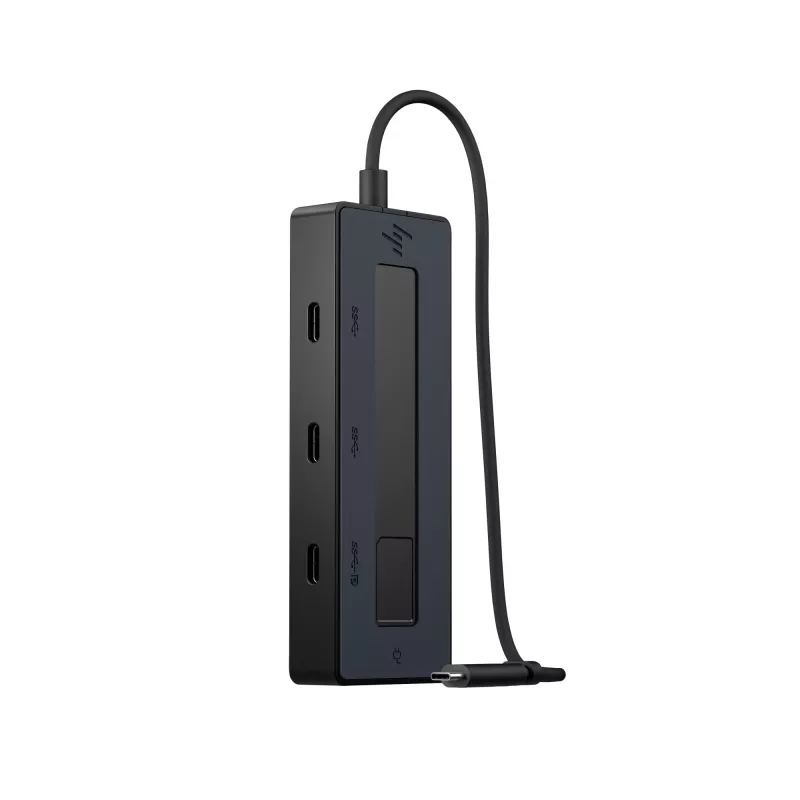 HP 4K USB-C multiport hub, USB Type-C, USB Type-C, 10000 Mbit/s, 3840 x 2160, čierny, 65 W
