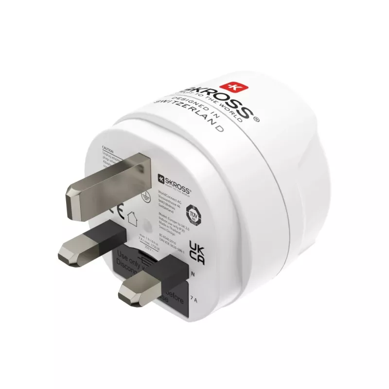 Hama 00223483 cestovný adaptér typ G (UK) typ F biely