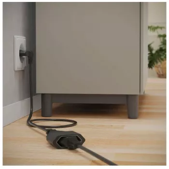 Hama 00223266 predlžovací kábel 3 m 1 AC zásuvka(y) interiér čierny