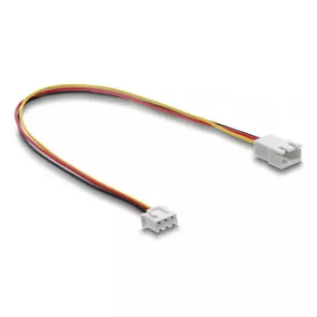 DELOCK predlžovací kábel 3-pin (JST) model 90867, PVC, vodič 1,3 mm, jednotlivé 30 cm vedenie, čierna/červená/biela/žltá
