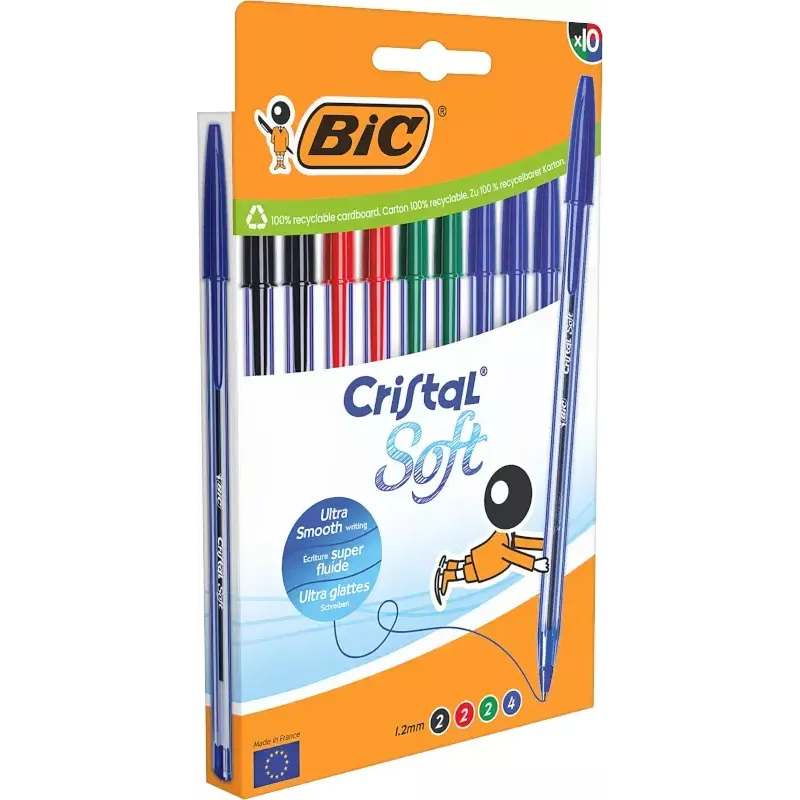 Guľôčkové pero BIC 516359 sortiment farieb 10 ks