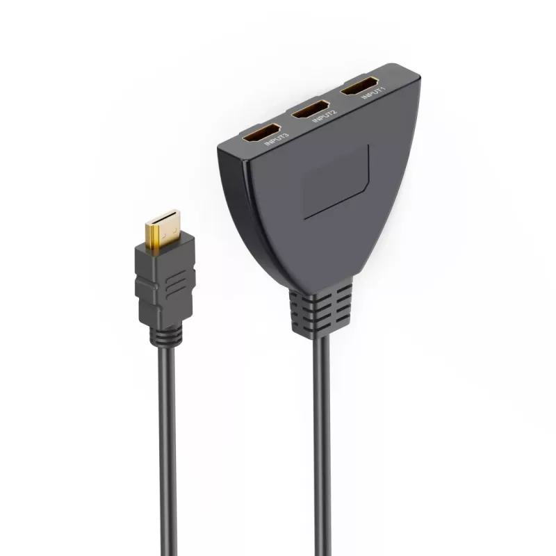 Hama 4K HDMI prepínač 3x1, 3x HDMI zásuvka na 1x HDMI vidlicu (00205101)