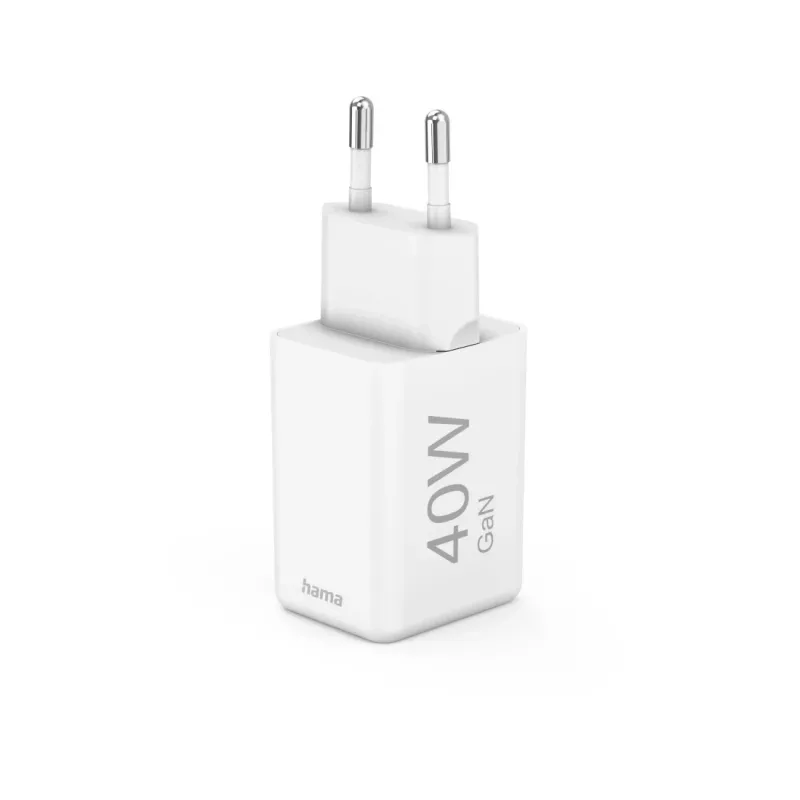 Hama 00201989 mobilná nabíjačka headset, laptop, powerbanka, smartfón, tablet biela AC rýchle nabíjanie interiér