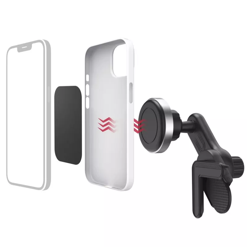Hama 00201988 držiak aktívny držiak mobilný telefón/smartfón čierny, strieborný