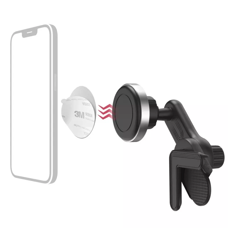 Hama 00201988 držiak aktívny držiak mobilný telefón/smartfón čierny, strieborný
