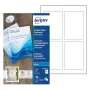Avery Quick&Clean C2318-25i karty, 82,6 x 127 mm, 260 g/m², biela, 100 kariet (25 listov x 4)