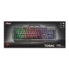 Herná klávesnica Trust GXT 856 Torac USB QWERTZ nemecká čierna RGB LED