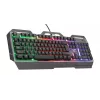 Herná klávesnica Trust GXT 856 Torac USB QWERTZ nemecká čierna RGB LED