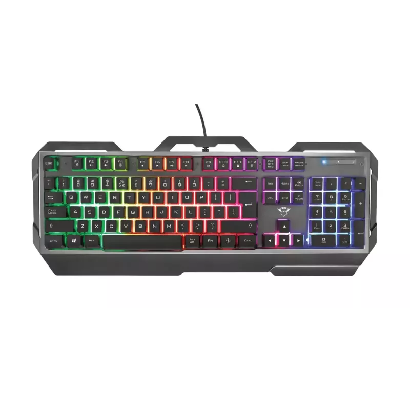 Herná klávesnica Trust GXT 856 Torac USB QWERTZ nemecká čierna RGB LED