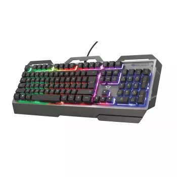 Herná klávesnica Trust GXT 856 Torac USB QWERTZ nemecká čierna RGB LED