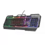 Herná klávesnica Trust GXT 856 Torac USB QWERTZ nemecká čierna RGB LED