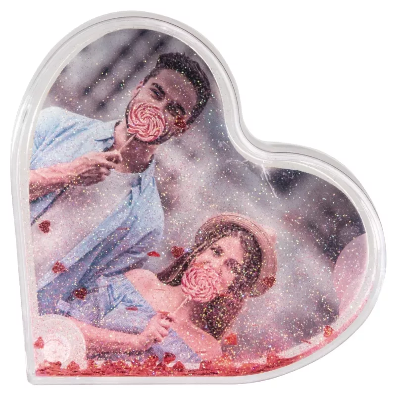 Hama Heart rámik na fotografiu červený, transparentný
