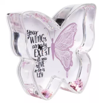 Hama Butterfly rámik na fotografiu ružový, transparentný