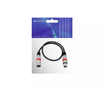 Audio kábel Omnitronic 30220401 0,5 m XLR 3-pinový čierny