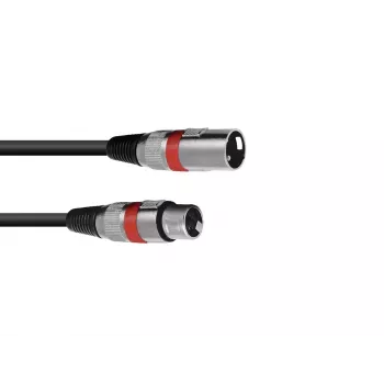 Audio kábel Omnitronic 30220406 1m XLR 3-pinový čierny