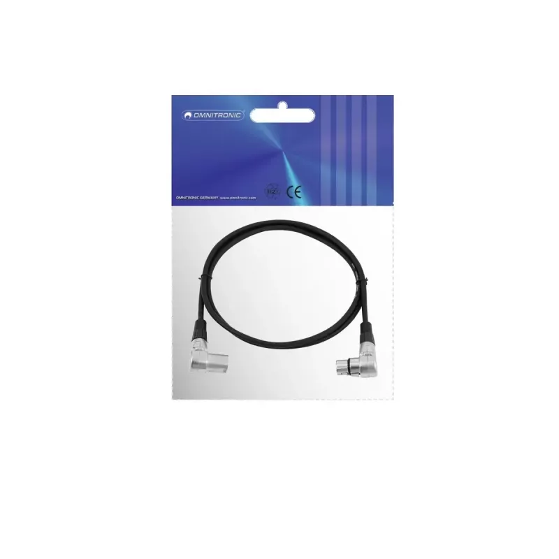Audio kábel Omnitronic 30220630 1,5 m XLR 3-pol čierny