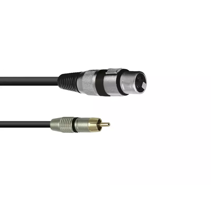 Audio kábel XLR (3-pol) RCA Omnitronic 3022075J 0,15 m čierny