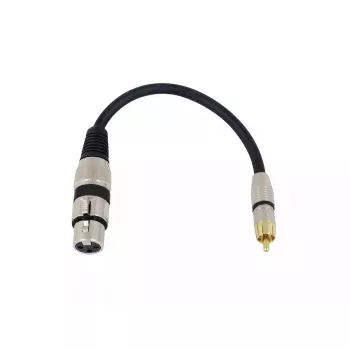 Audio kábel XLR (3-pol) RCA Omnitronic 3022075J 0,15 m čierny