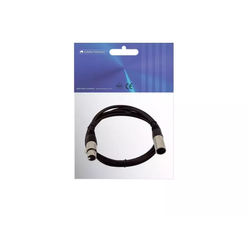 Audio kábel XLR 5-pol Omnitronic 30220765