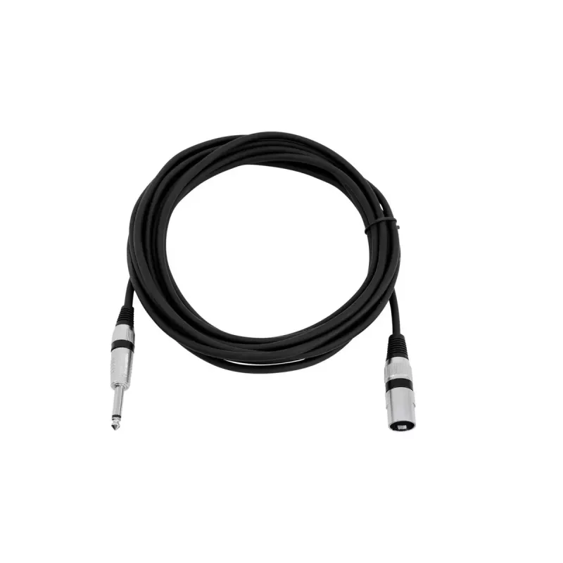 Audio kábel XLR 3-pol 6,35 mm Omnitronic 3022519C 5 m čierny