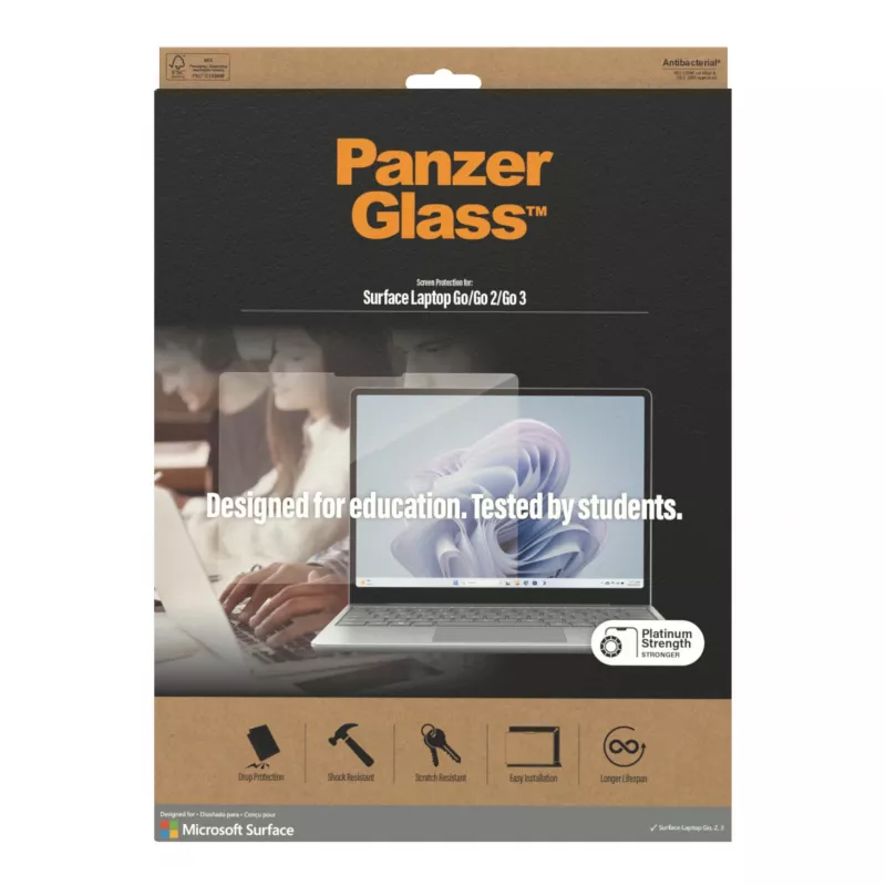 PanzerGlass® tvrdené sklo na displej Microsoft Surface Laptop Go3 | Go 2 | Go