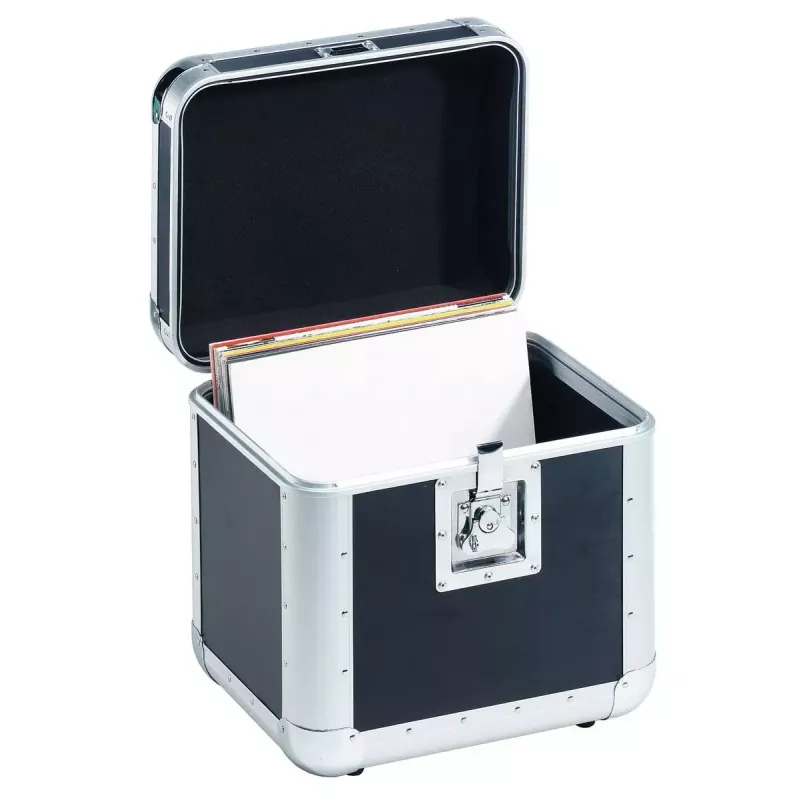 Hardcase Roadinger 30110035 na gramofónové platne preglejka čierny strieborný