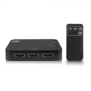 ACT 4K HDMI switch 3x1 čierny 60Hz 1920x1080 3840x2160