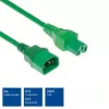 ACT AK5310 napájací kábel z C14 na C15, 2 m, zelený