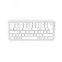 Hama WK-500 klávesnica pre viac zariadení, kompaktná, bezdrôtová RF + Bluetooth, QWERTZ nemecká, biela
