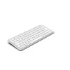Hama WK-500 klávesnica pre viac zariadení, kompaktná, bezdrôtová RF + Bluetooth, QWERTZ nemecká, biela