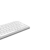 Hama WK-500 klávesnica pre viac zariadení, kompaktná, bezdrôtová RF + Bluetooth, QWERTZ nemecká, biela