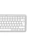 Hama WK-500 klávesnica pre viac zariadení, kompaktná, bezdrôtová RF + Bluetooth, QWERTZ nemecká, biela