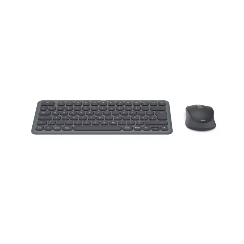 Hama WKM-500 Multi-Device bezdrôtová súprava klávesnice a myši, kompaktná, QWERTZ nemecká, čierna