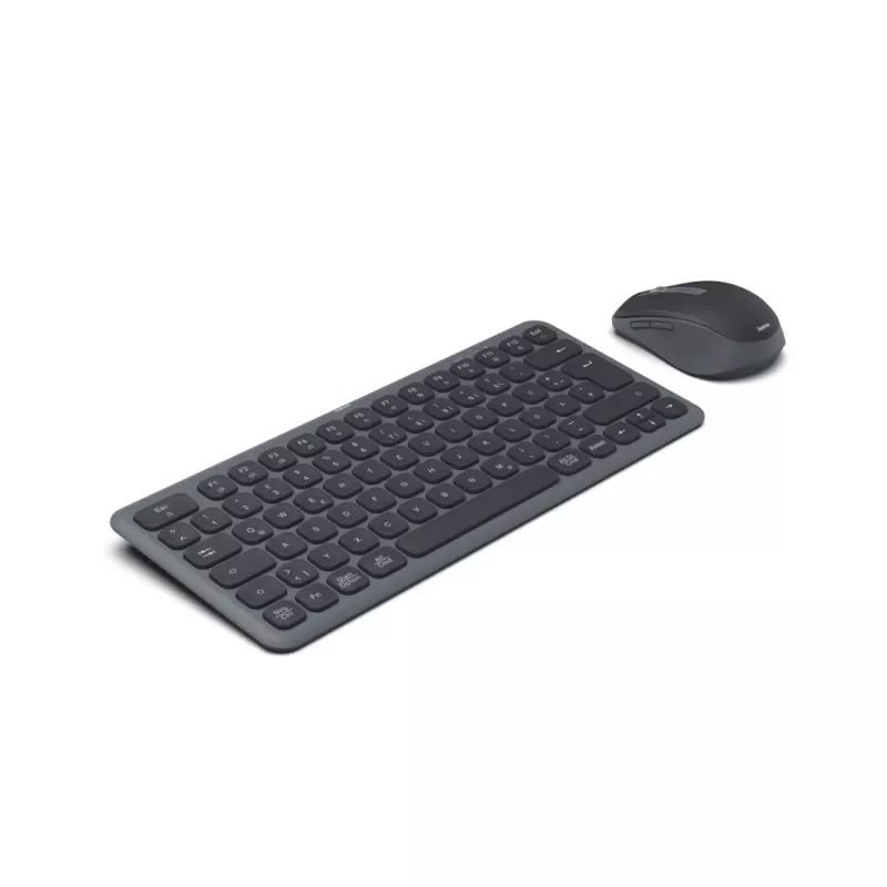 Hama WKM-500 Multi-Device bezdrôtová súprava klávesnice a myši, kompaktná, QWERTZ nemecká, čierna
