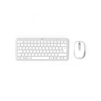 Hama WKM-500 klávesnica myš v cene Home USB + RF Wireless + Bluetooth QWERTZ Deutsch sivá, biela